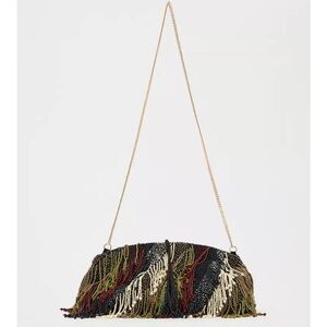 Zara Sequin Fringed Clutch
